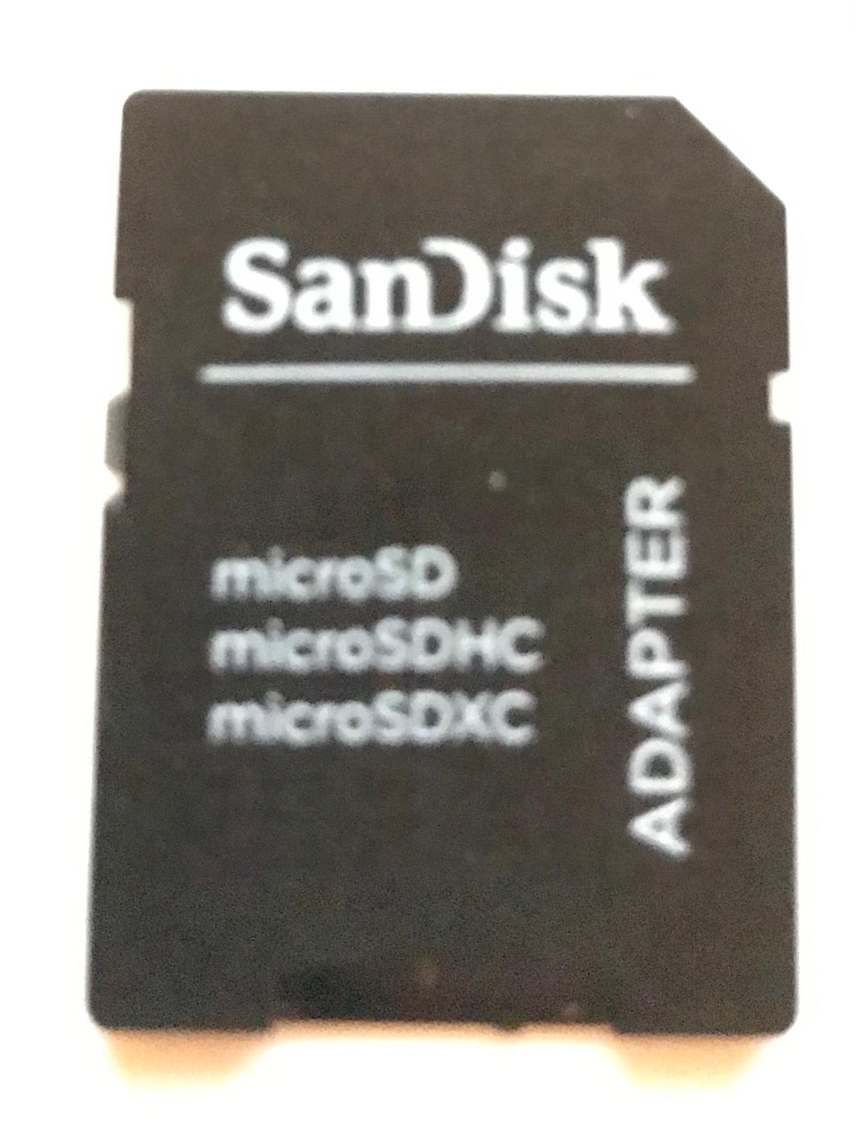 microSD = good, adapter = bad