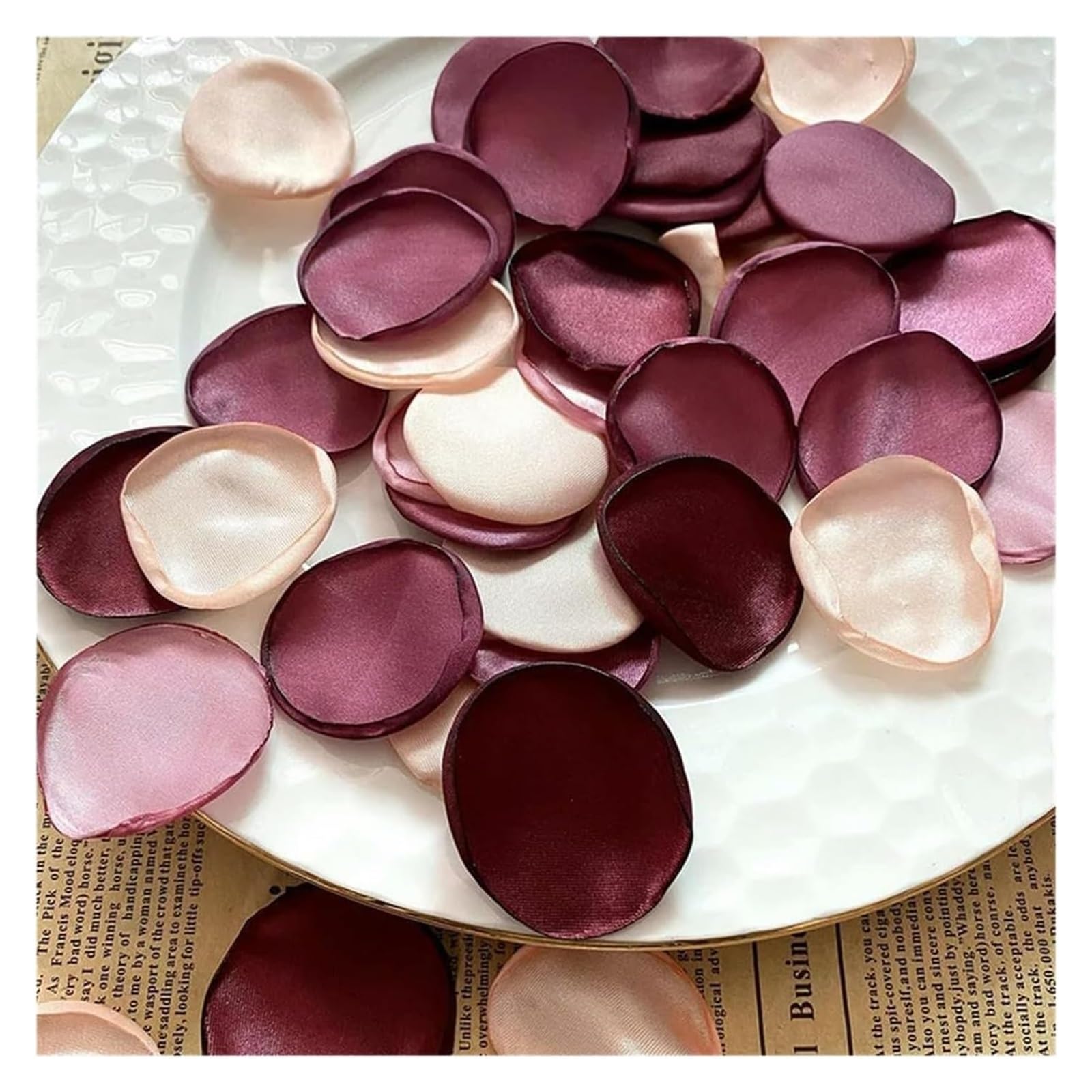 CYJAZNHH Artificial Silk Rose Petals Multicolor 5cm X 5cm 100-300 Pcs(I,100pcs)