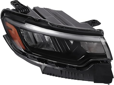 Headlight Assembly for Jeep Compass 2022 2023 2024 with LED DRL Right Passenger Side OE/OEM 68441580AG,CH2503353
