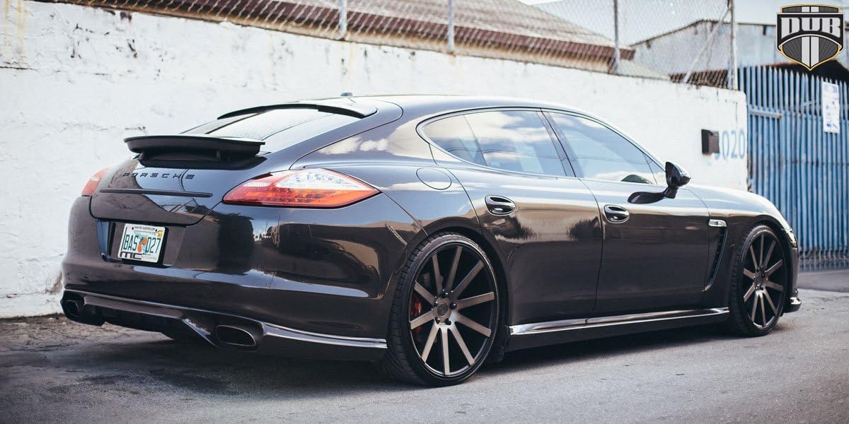 22" Inch DUB Shot Calla Black Machine Tint Wheels & Tire Pakcage | Set of 4 | 245/30R22 Tires | Includes Free Wheel Club LA T-Shirt | Fits Audi Mercedes BMW Infiniti Dodge Cadillac Chevy Lexus Nissan