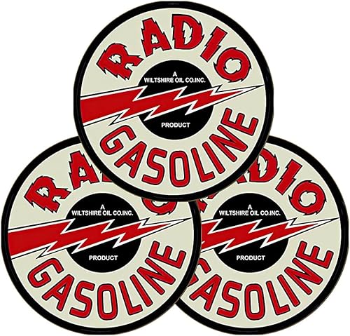 Miniatura 357 de Brotherhood Letrero de gas vintage de reproducción de letreros de metal vintage, letrero redondo de metal para garaje y hogar, 8 pulgadas de Nourse