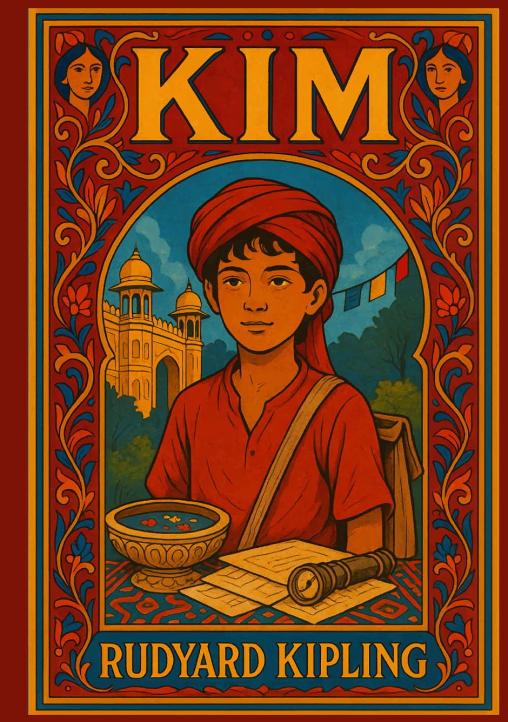 Kim: 1901 Illustrated Classic by Rudyard Kipling