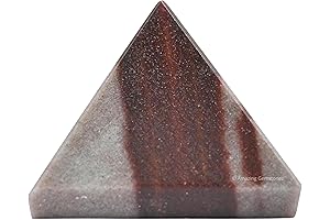 "Narmada Shiva Lingam Pyramid: 1" Quartz Stone Pyramid for Chakra, Meditation"