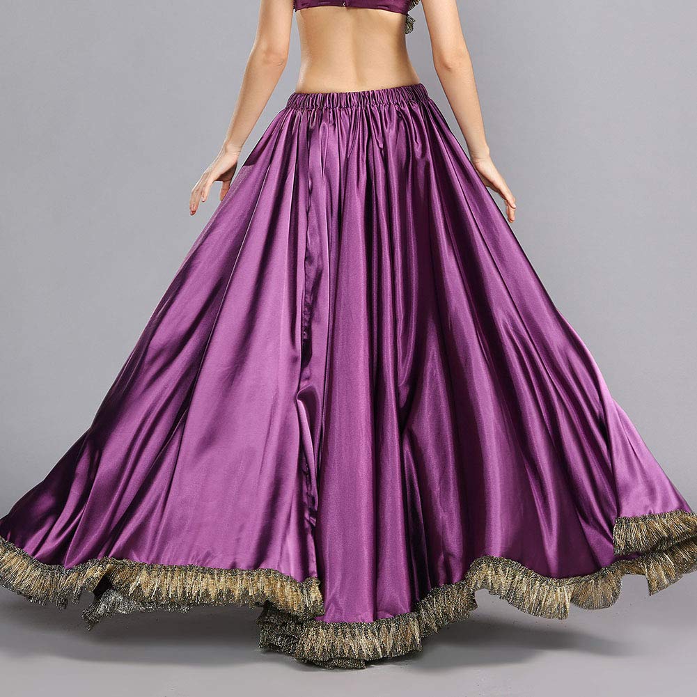 ROYAL SMEELA Flamenco Rock für Frauen Bauchtanz röcke Zigeuner 12 Yards voller Rock Bauchtanz 360 Grad Voller Tanz Röcke Boden wischen Länge Großer Saum Maxirock bauchtanzkostüm Bauchtanz Rock