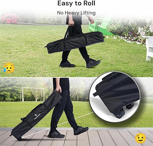 Miniatura 7 de Pantalla de proyector para exteriores de 120 pulgadas con soporte, configuración de 3 minutos, bolsa de transporte con ruedas, soporte 4K8K UHD,