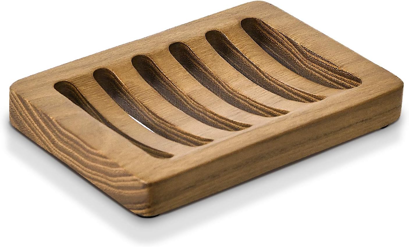 SUBEKYU 【Teak】 Wood Bathroom Soap Dish for Bar Soap, Draining Wooden Soap Holder for Shower, Soap Saver and Tray, Set of 2 : Home & Kitchen