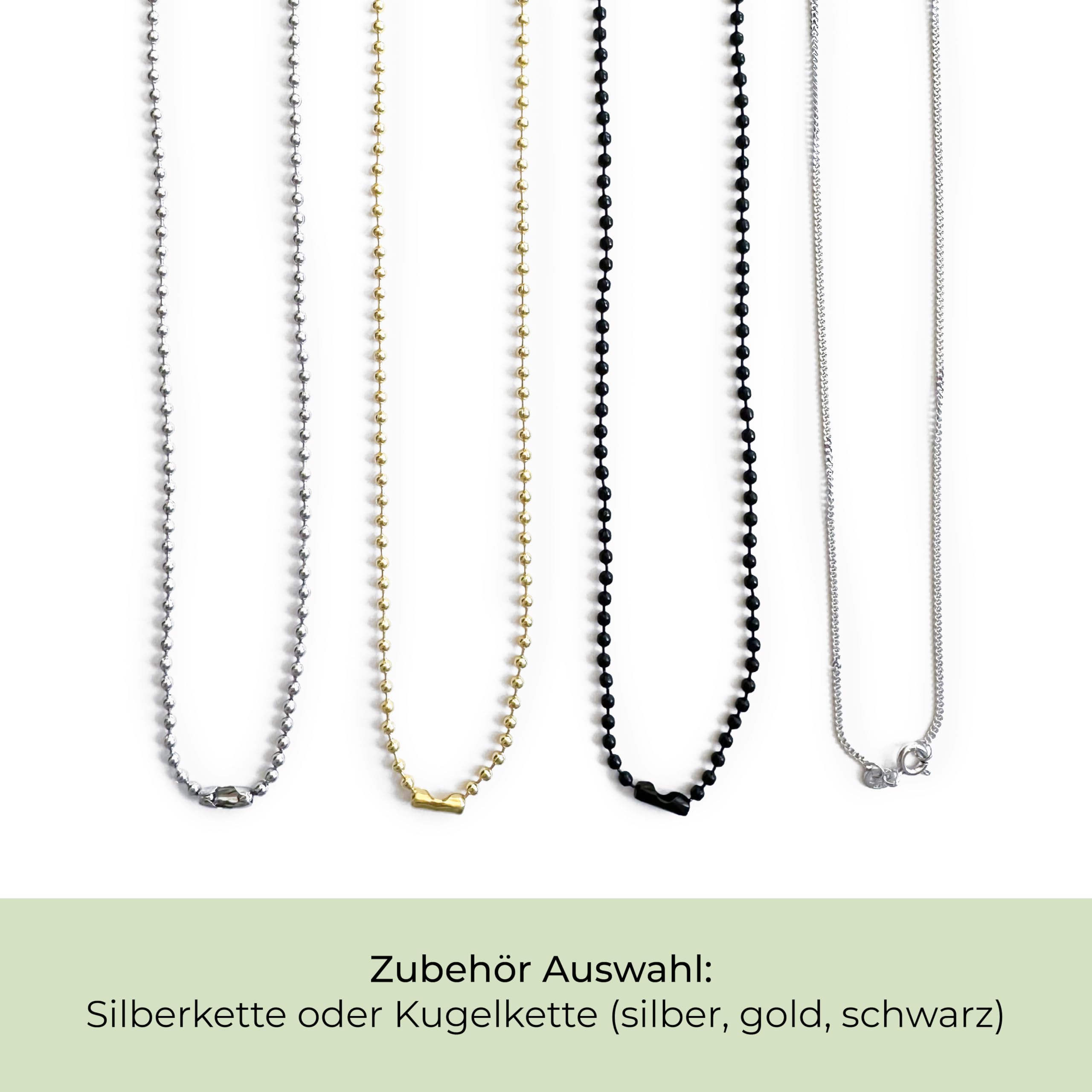 Dog-Tag Kette mit Foto-Gravur I Ihr Bild + Text gravieren I Personalisierter Ketten-Anhänger mit Kugelkette