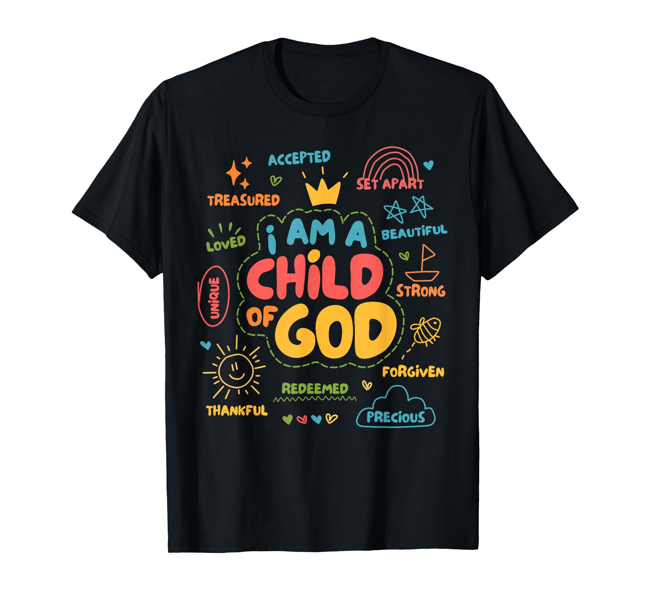 I am a Child of God Christian Retro Jesus Faith Design Gifts T-Shirt