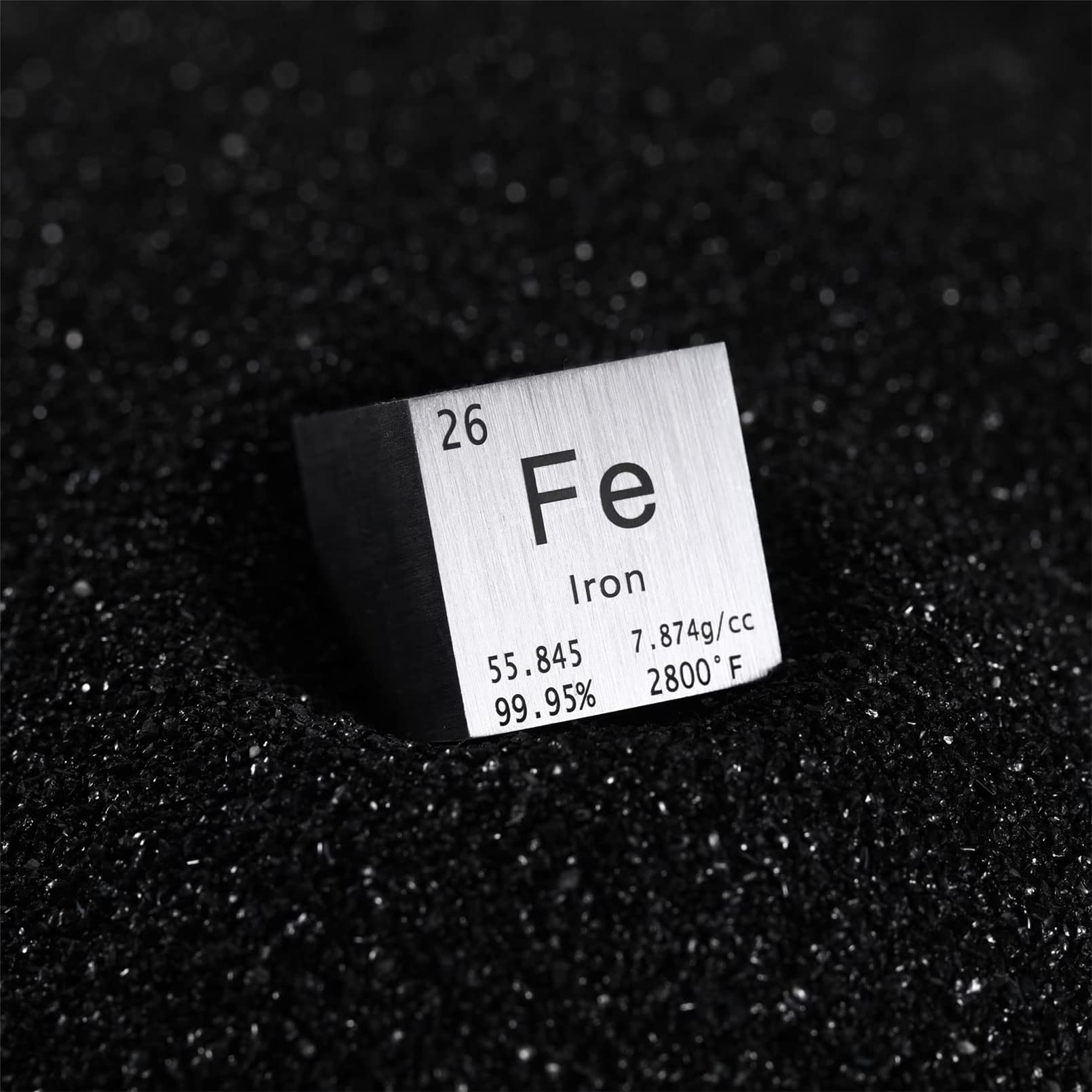 1 Inch Eisen Würfel 25,4 mm Metall Dichte Würfel reines Metall hohe Dichte Element Würfel für Element Sammlungen Labor Experiment Material Hobbys