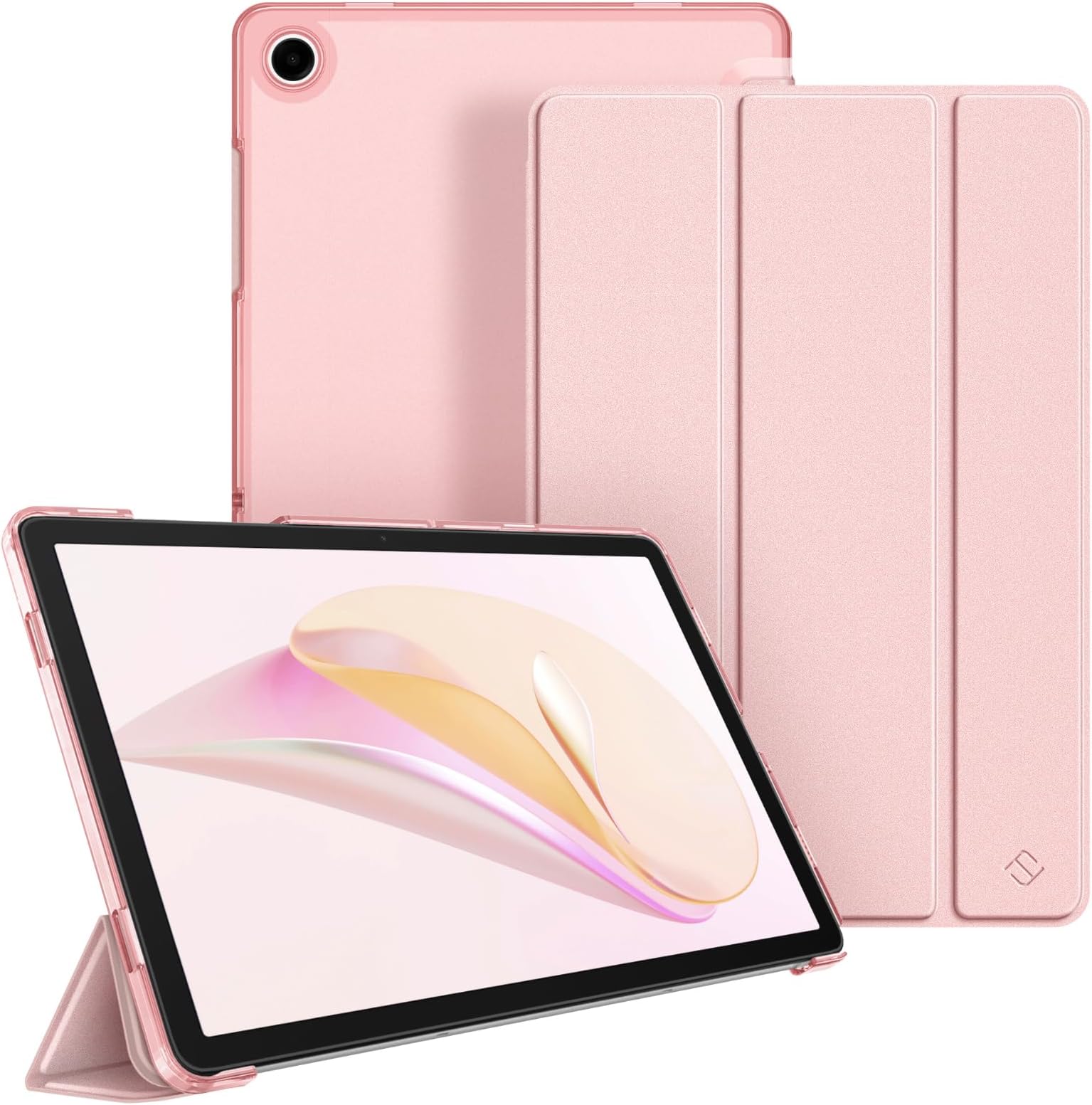 Coque Fine Rigide Honor Pad X8a 11 Pouces 2024 - Étui à Rabat Pliable Support Noir