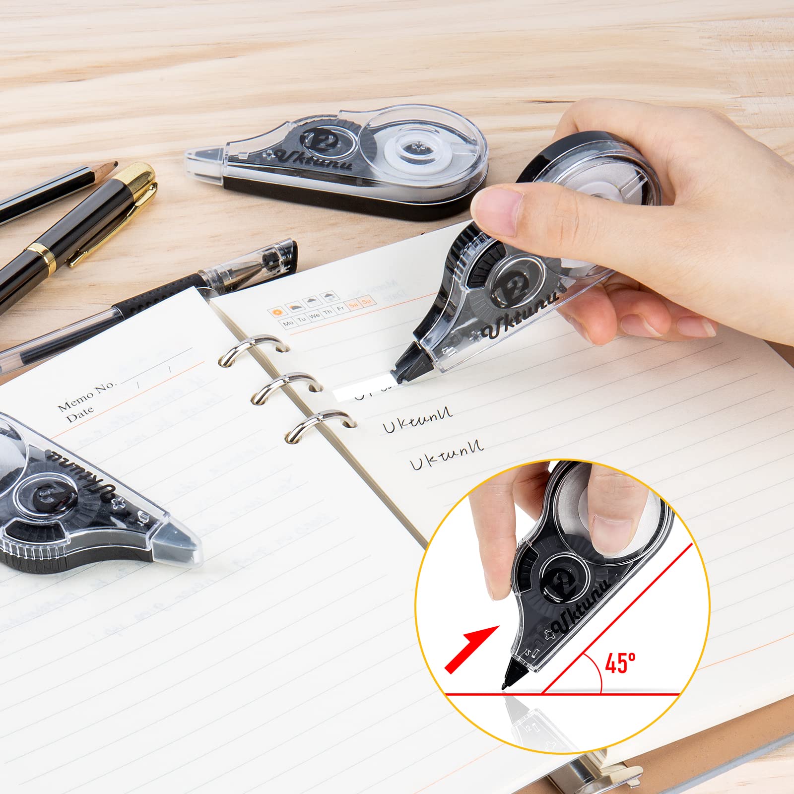 Temiary 5Pcs White Out Correction Tapes, Easy To Use Applicator For Instant - View #11