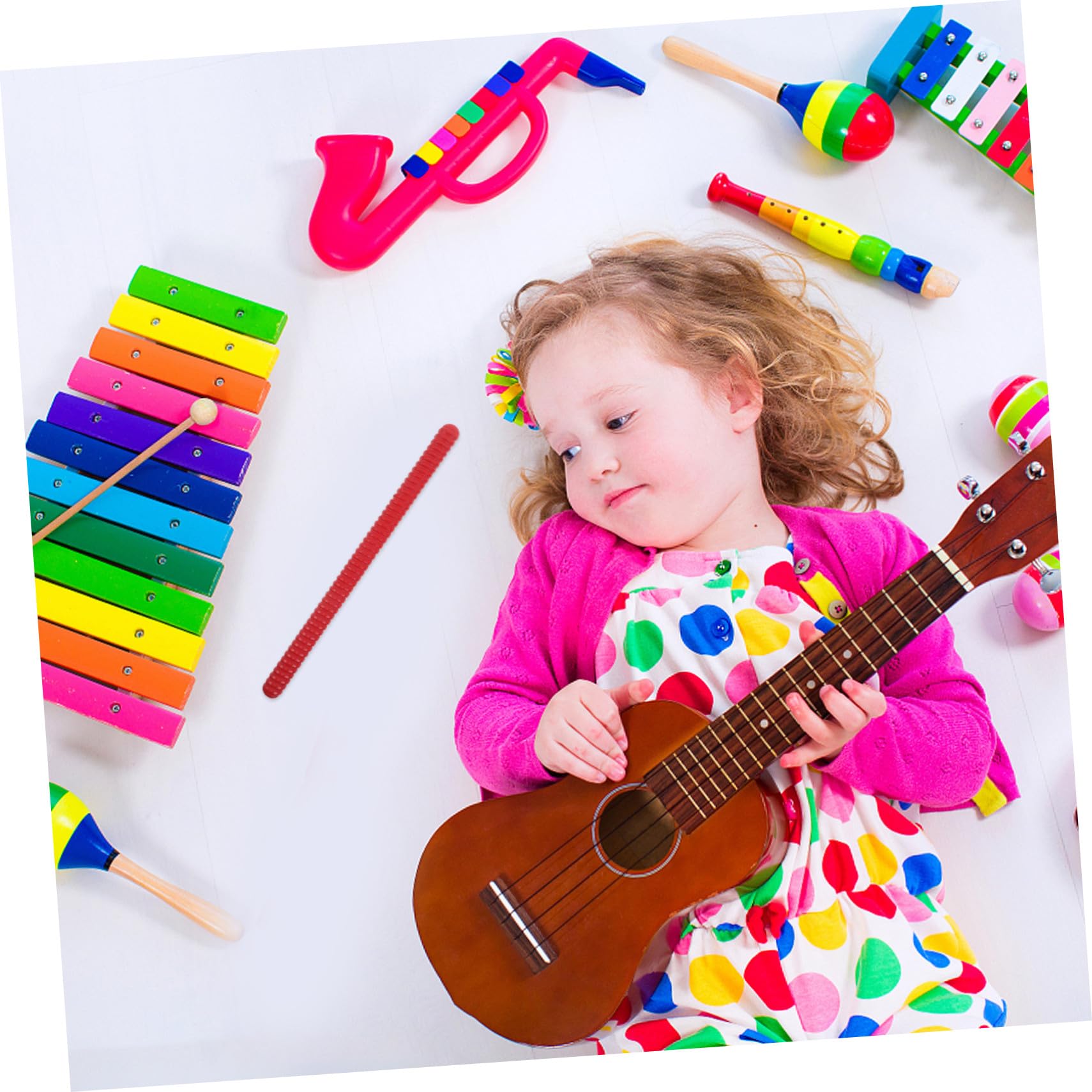 TOYANDONA 4 Piezas Palitos De Ritmo para Instrumentos Musicales De Madera Espiral Palitos De Percusión Aula Escuela y Espectáculos Ritmo