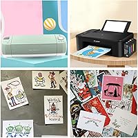 Vista 4 de 50 hojas de cartulina crema de 8.5 x 11 pulgadas, hojas de cartulina pesadas, papel de invitación en blanco, tarjetas de felicitación imprimibles