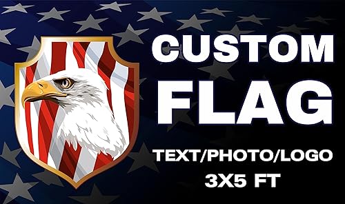 Miniatura 2 de Bandera personalizada de 3 x 5 pies, impresión de doble cara para exteriores, personaliza el diseño de banderas, añade tu foto, logotipo, imagen,
