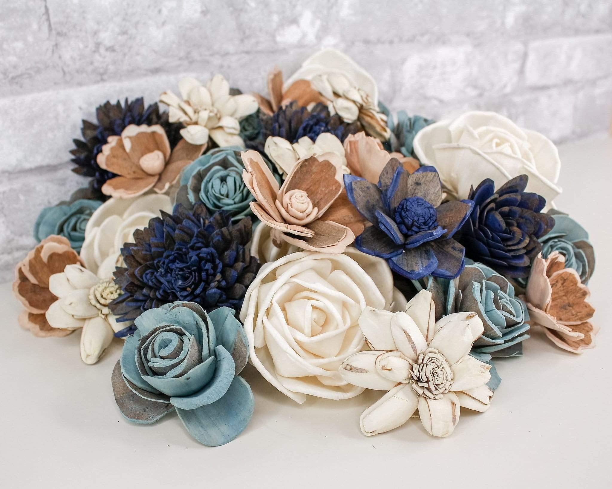 Sola Wood Flowers Multicolor Dyed Assortment - Sleek Chic with a