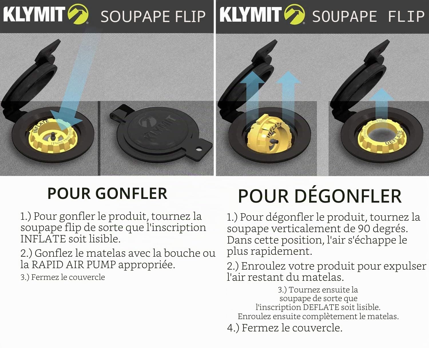 Klymit Static V2 Matelas de Couchage Ultra léger (12% Plus léger), idéal pour Le Camping, la randonnée, Les Voyages et la randonnée