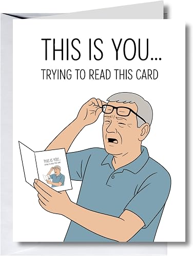 This is You Reading This Father's Day Card | Funny Fathers Day Card For Dad Grandad Husband | Dad Birthday | Cute Daddy Grandpa Grandfather