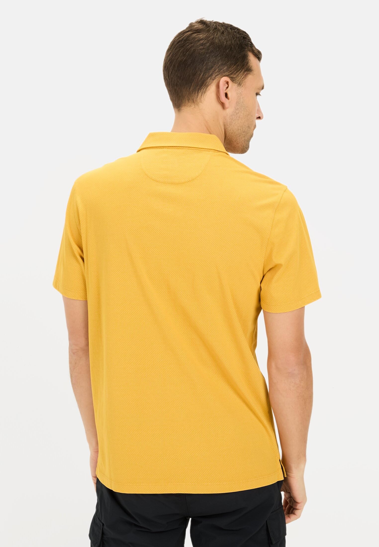 camel active Męska koszulka polo z krótkim rękawem z czystej bawełny, pomarańczowa, rozmiar XXL, pomarańczowy, XXL