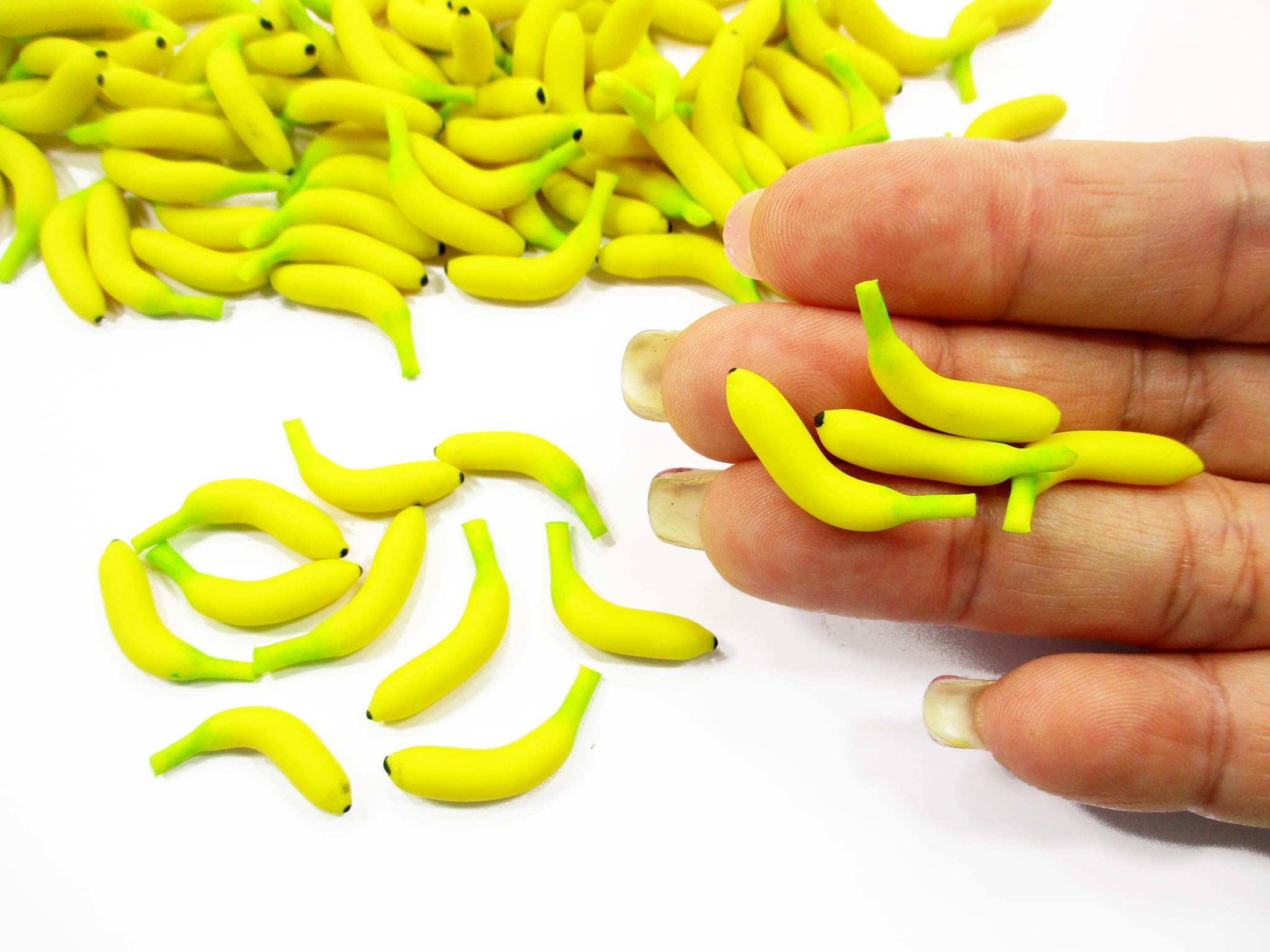 Lot 10 Loose Banana Dollhouse Miniatures Food Fruit Supply Deco 12468