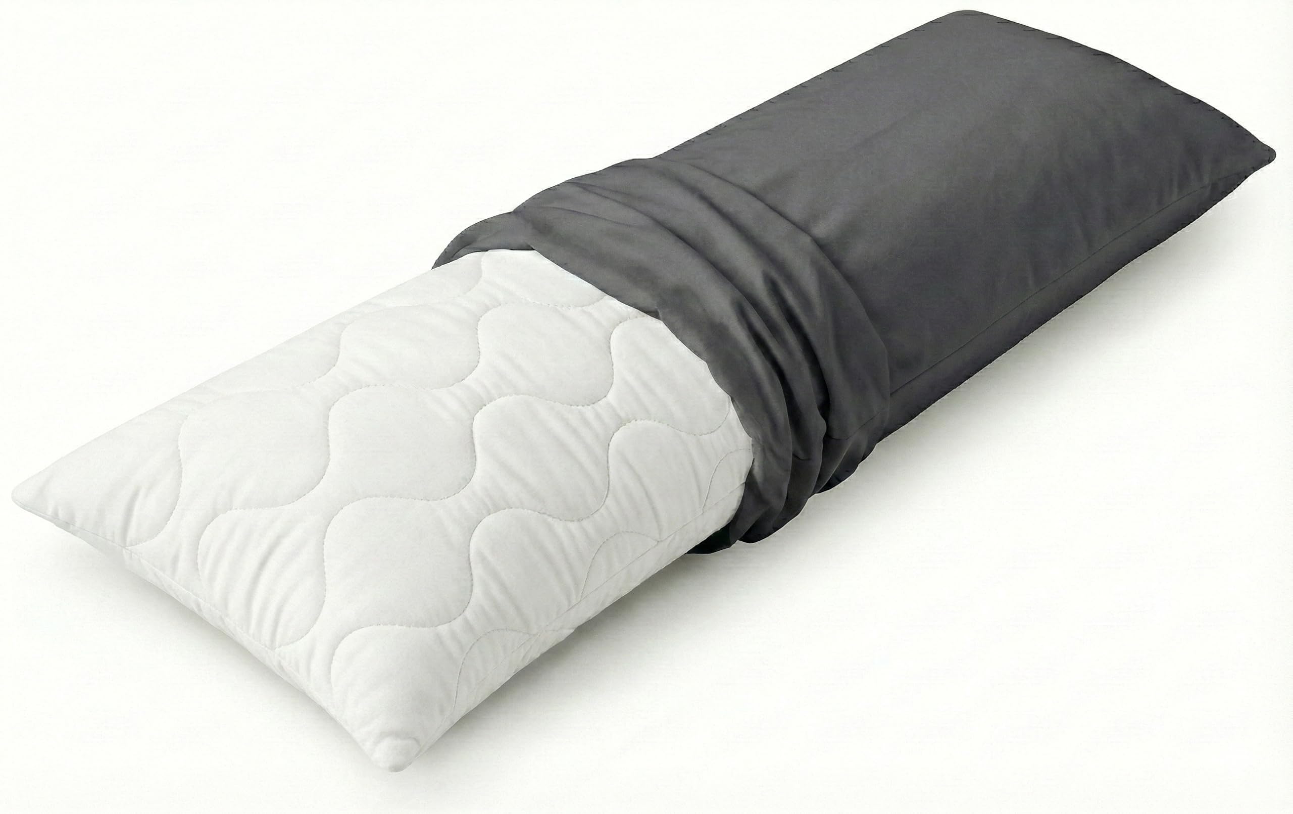 Siebenschläfer Seitenschläferkissen (Mit Bezug in anthrazit)