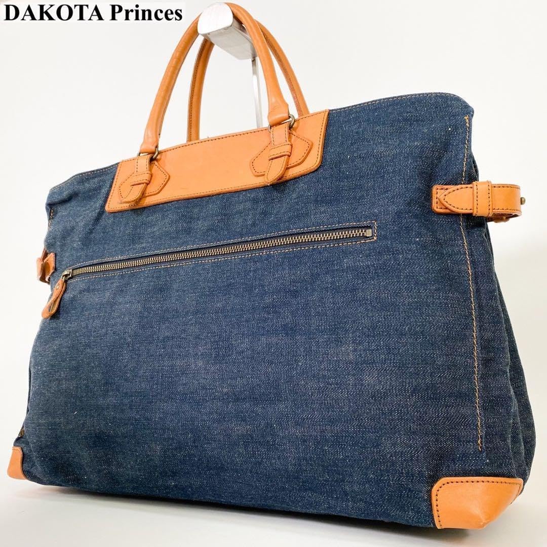 DAKOTA ダコタ プリンセス デニム レザー ボストン トートバッグ A4 Amazon.co.jp: 級 DAKOTA プリンセス デニム レザー 大きい