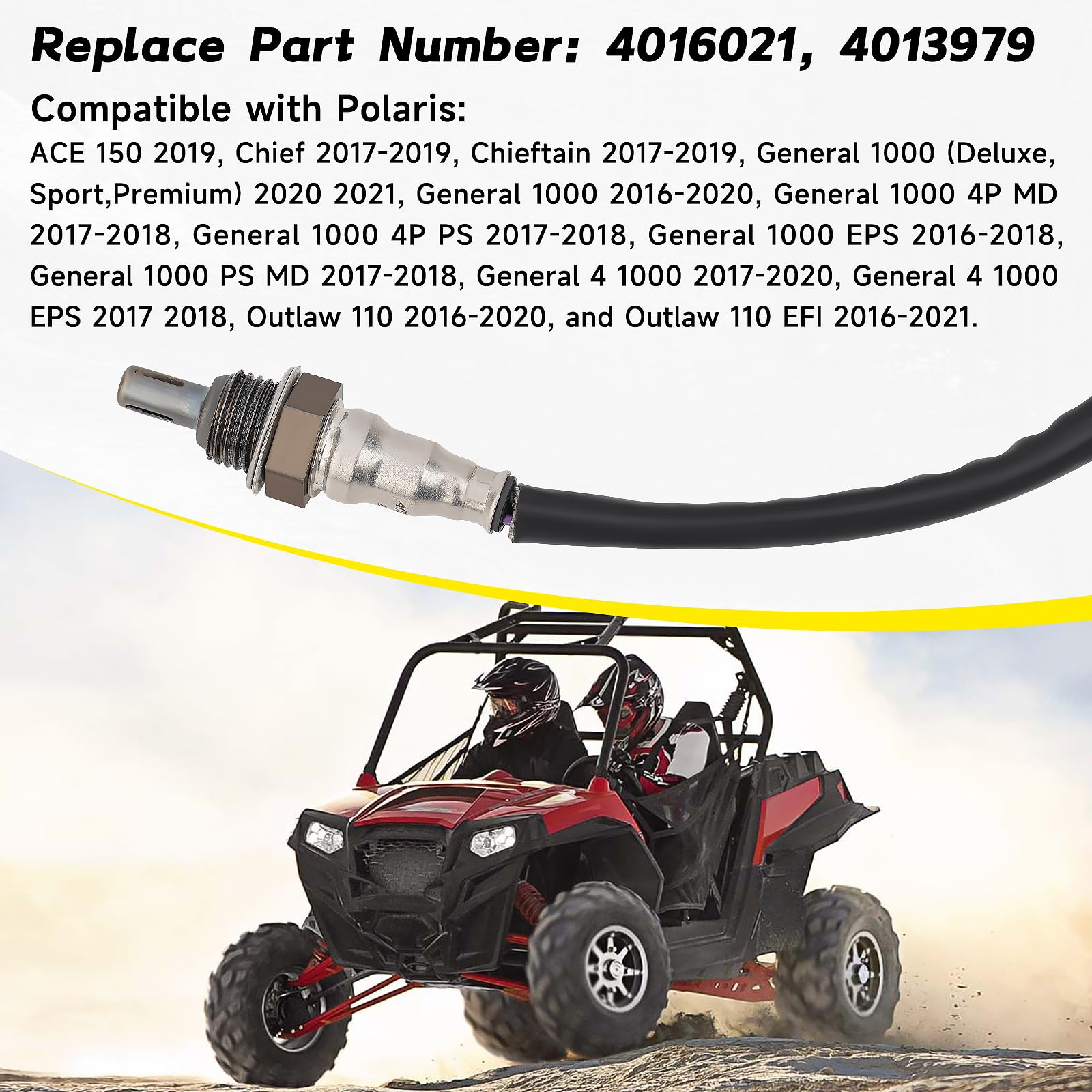 Automotive-leader O2 Sensor 4011853 – Replacement For Polaris Ranger, RZR, Sportsman (2017-2020)