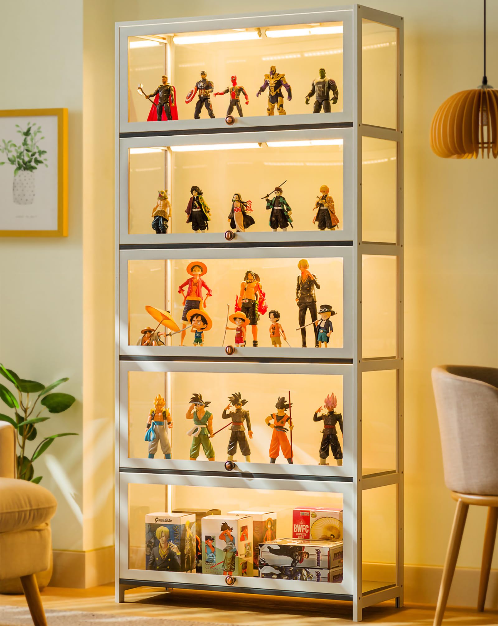 Amazon.co.jp: コレクションケースフィギュアケース5層
