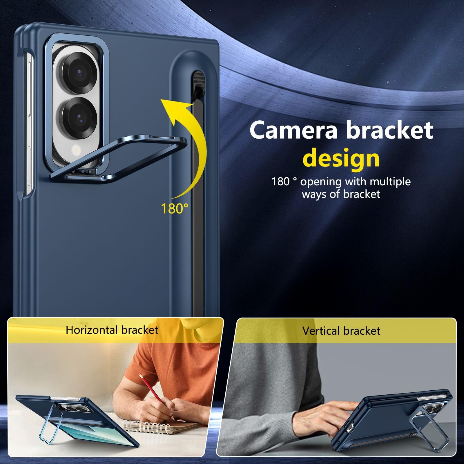 Modne etui do Samsung Galaxy Z Fold 8, matowa ochrona ekranu