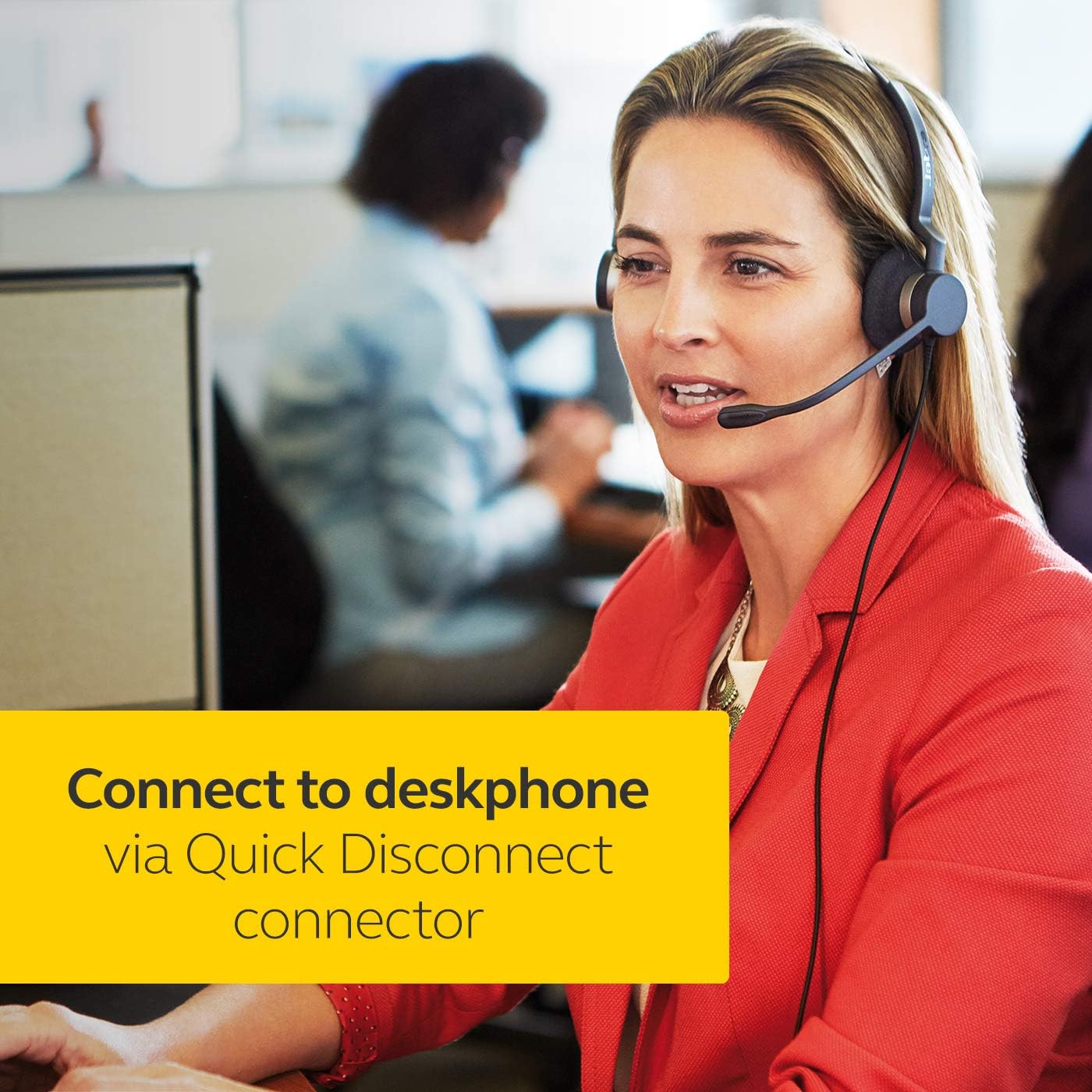 Jabra Biz 2300 QD, Wideband, Duo, Black, Quick Disconnect - Image 4