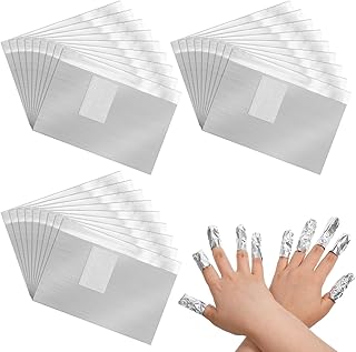 SHENLIU 1000Pcs Nail Polish Remover Foil Wraps Soak Off Foils Pads Gel Nail Polish Removal Tool Kit for Professional Salon & Home Use with Lint-Free Lager Cotton Pad