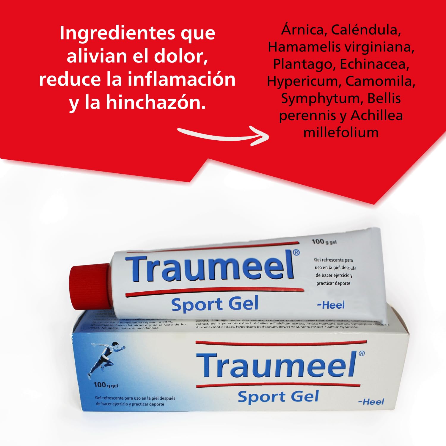 Heel – Traumeel Sport Gel, Gel Refrescante para Tensión Muscular, Formulado con 10 Extractos de Plantas, Textura no Grasa y Rápida Absorción – 100 g