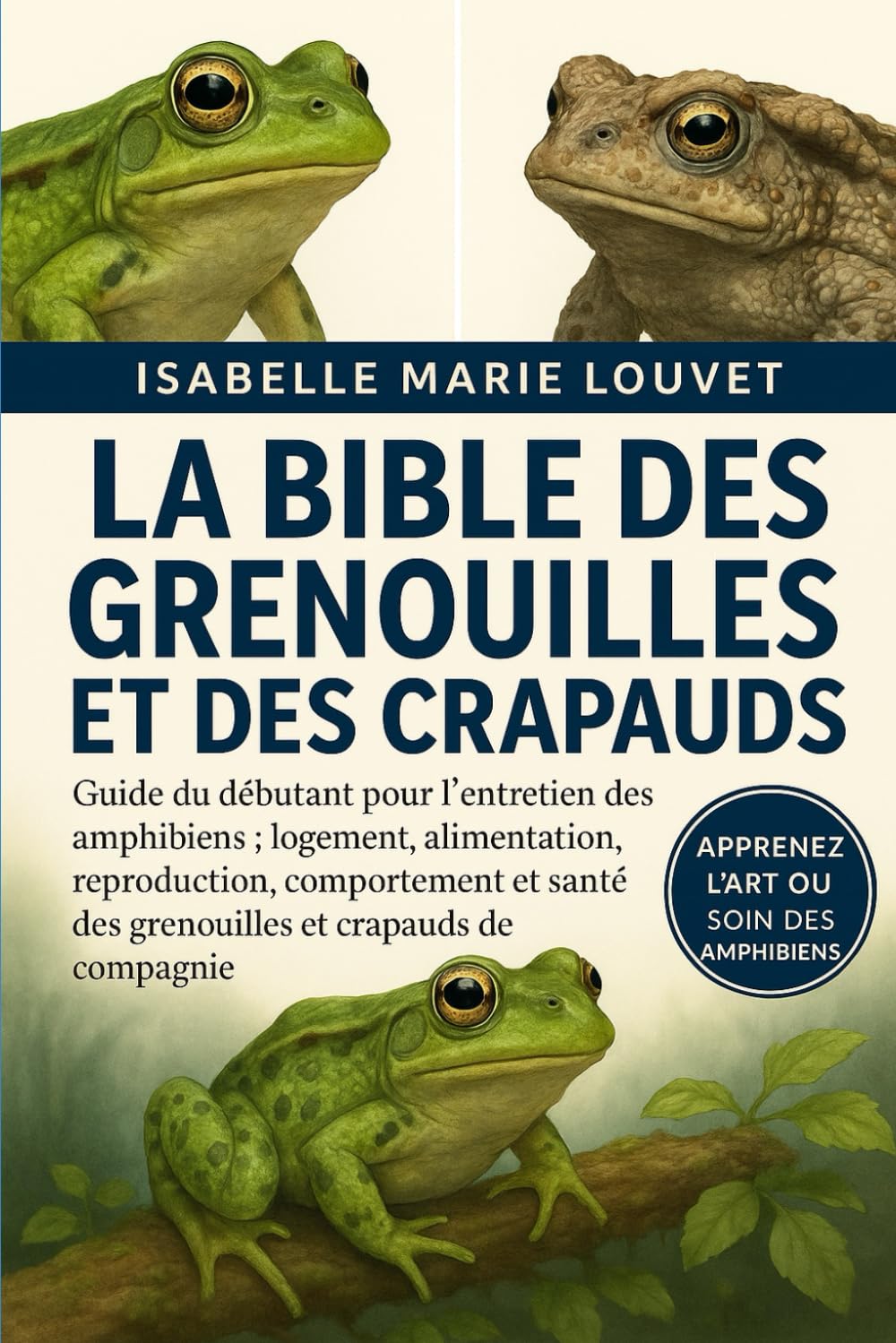 LA BIBLE DES GRENOUILLES ET DES CRAPAUDS: Guide du débutant pour l'entretien des amphibiens : logement, alimentation, reproduction, comportement et santé des grenouilles et crapauds de compagnie