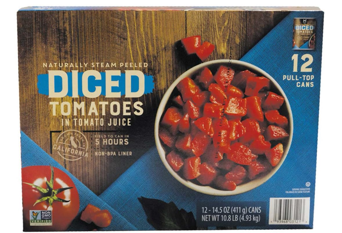 Member Marks Diced Tomatoes in Tomato Juice, 14.5 oz., 12 pk. Pack-1