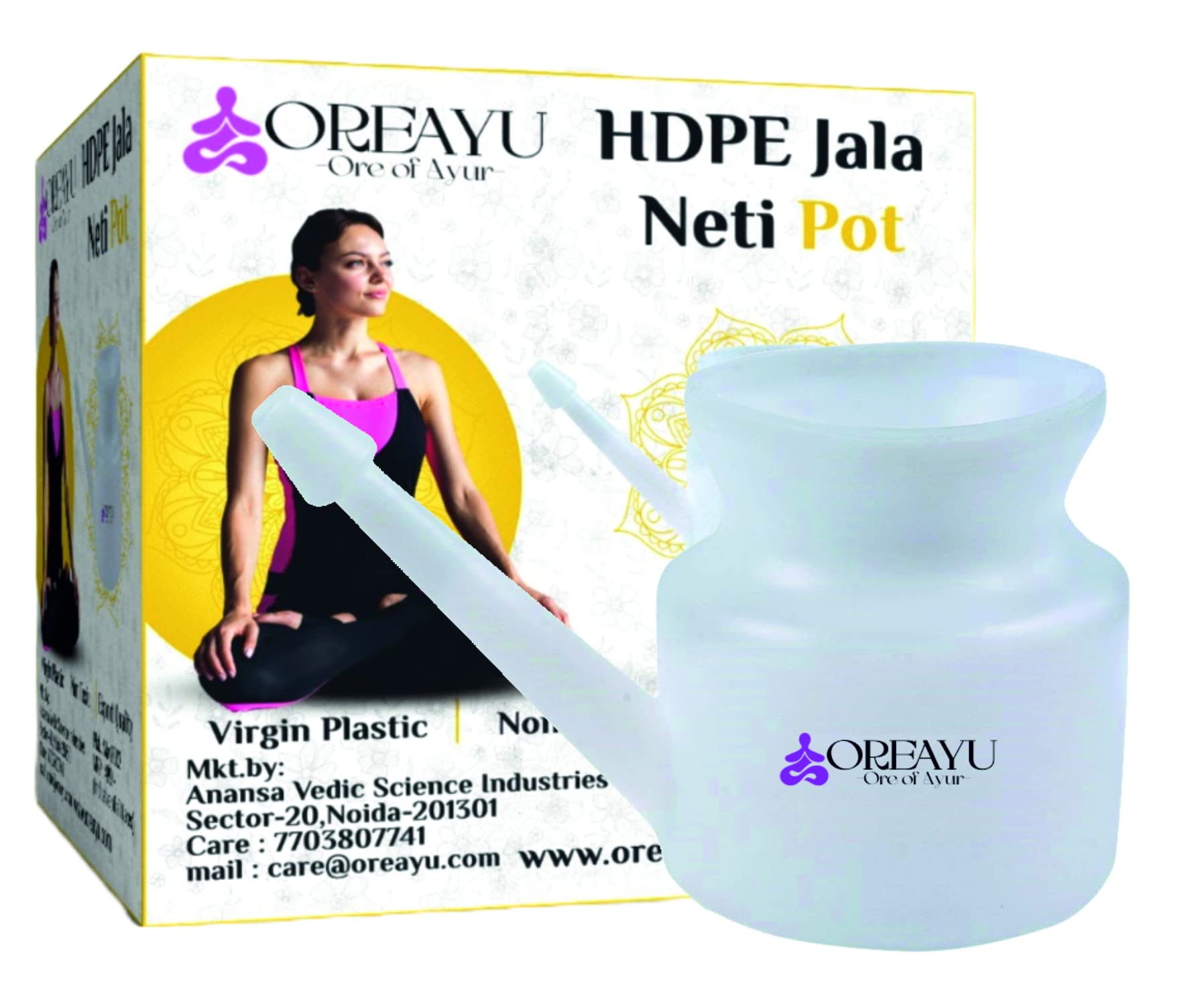 OREAYU ™ Jala Neti Pot Lota 500 ml White Jal Neti for Sinus Use Made of virgin plastic (B0B35TSYH5) Amazon Price History, Amazon Price Tracker