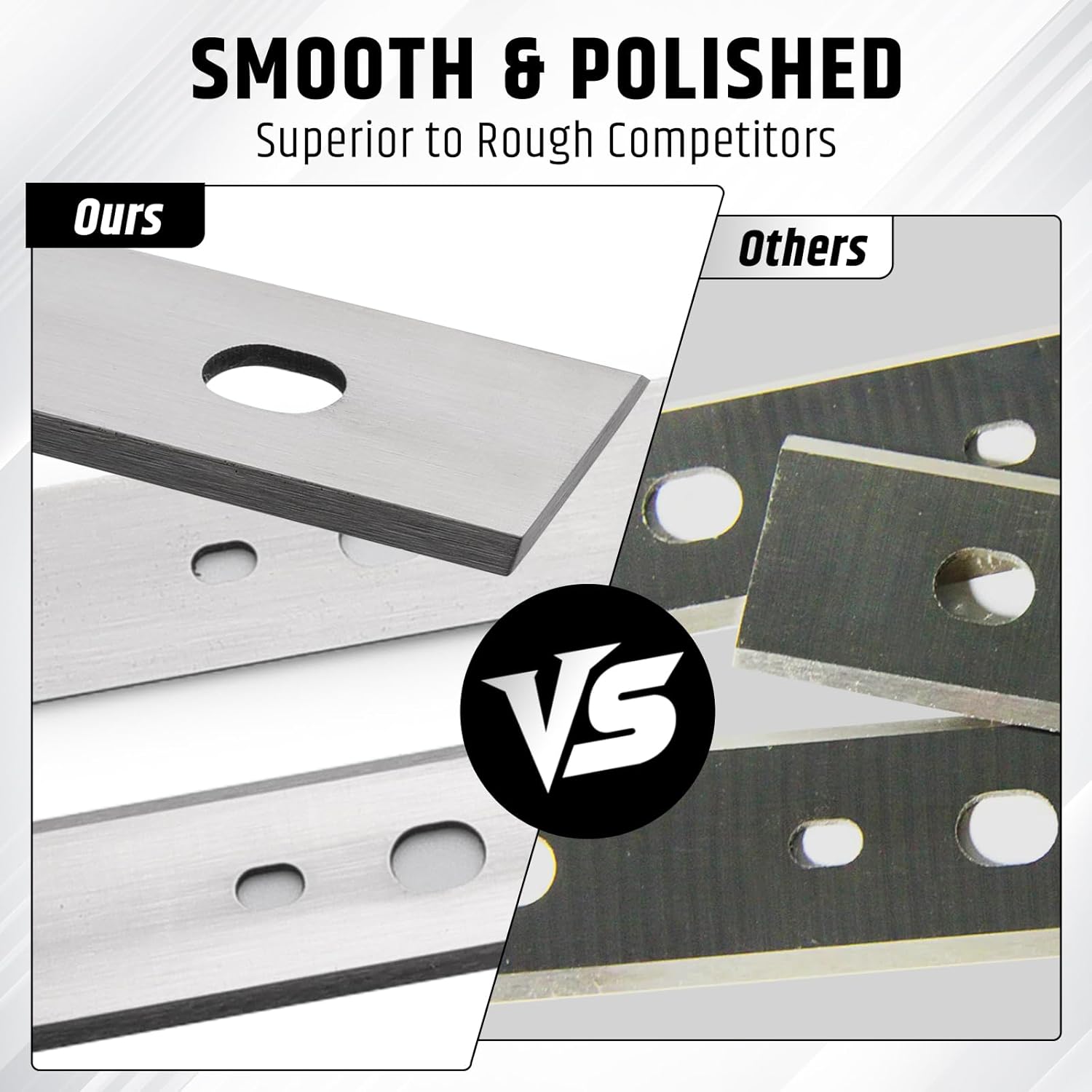 13 Inch Planer Blades for Dewalt DW735, DW735X Planer, HSS Dual Cutting Edges Replacement for DW7352 Planer Knives, 6pcs