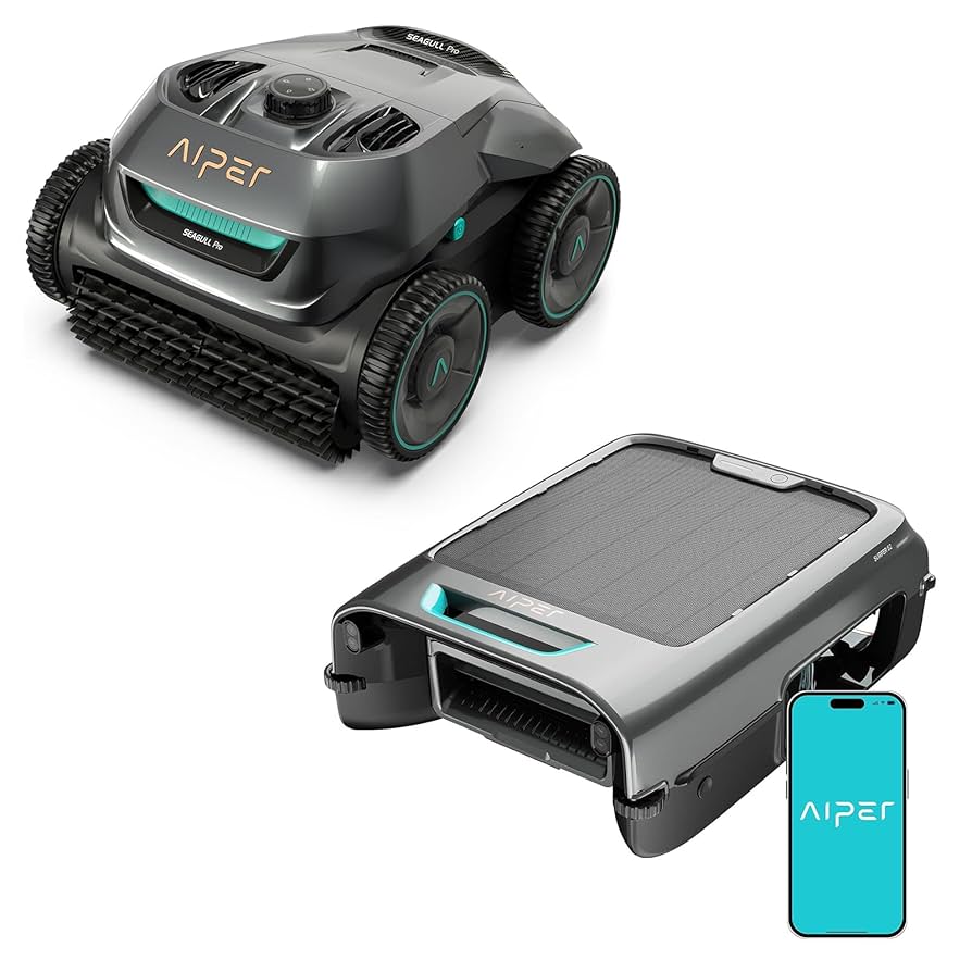 Amazon.com : AIPER Cordless Robotic Pool Cleaner, WavePath