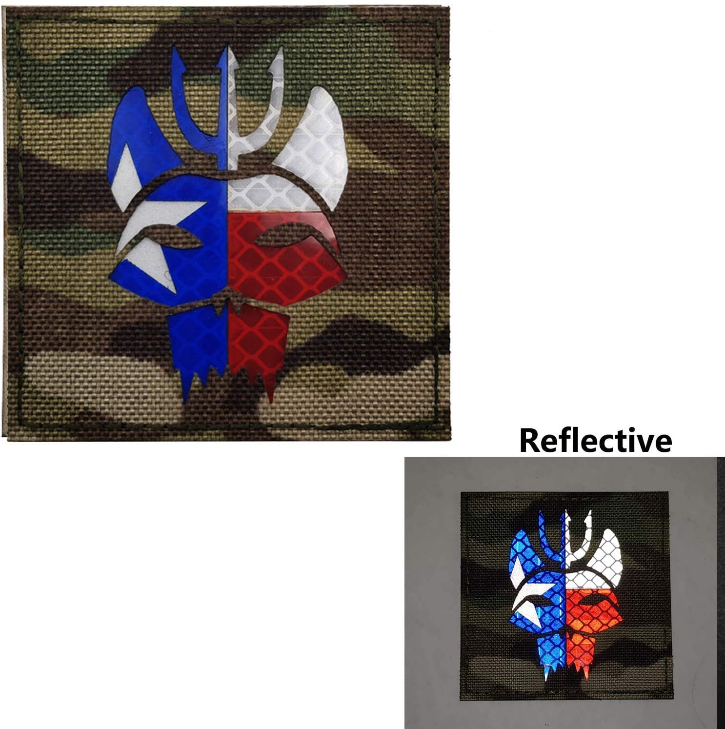 Siegel Team DEVGRU Dreizack Katzenkopf IR Infrarot reflektierende Patch, anpassbare personalisierte Armee Moral militärische taktische Befestigung Haken Loop Backed dekorative Patches