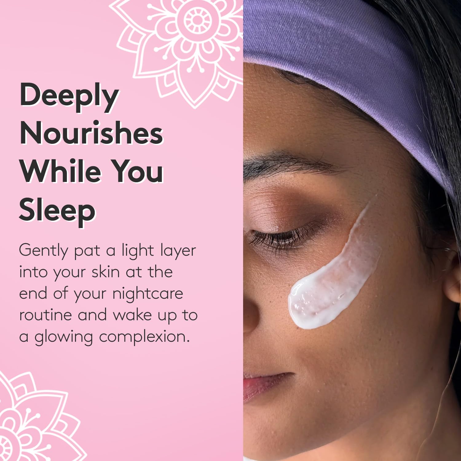 Delhicious Dream Drench Sleep Mask, Hydrating Overnight Face Mask with Kokum Butter & Bakuchiol, Soothing & Brightening - Image 4