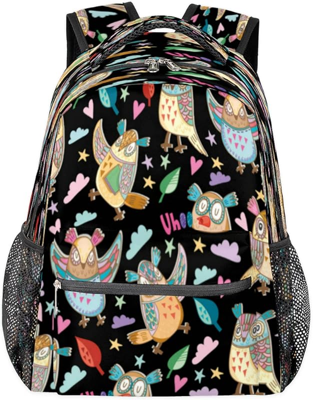 Mochilas étnicas de coruja para mulheres e homens, mochila escolar de animal colorido para meninos e meninas adolescentes, mochilas para laptop para faculdade de trabalho, mochila de viagem à prova d'água mochila para livros para caminhadas, Multicor, Medium em oferta na Shopee Mochilas étnicas de coruja para mulheres e homens, mochila escolar de animal colorido para meninos e meninas adolescentes, mochilas para laptop para faculdade de trabalho, mochila de viagem à prova d'água mochila para livros para caminhadas, Multicor, Medium em oferta na Shopee