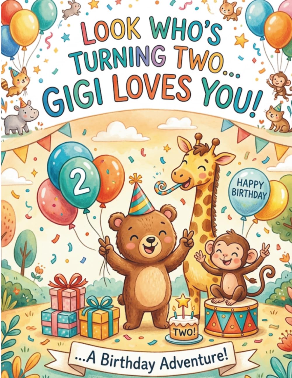 Look Who’s Turning Two... Gigi Loves You!: An Interactive, Rhyming Birthday Adventure for Toddlers