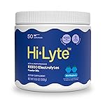 Hi-Lyte K1000 Blue Raspberry Electrolytes Powder, 50 Servings - 1000mg Potassium + Magnesium, Sodium, Trace Minerals - 0 Carbs, 0 Sugar