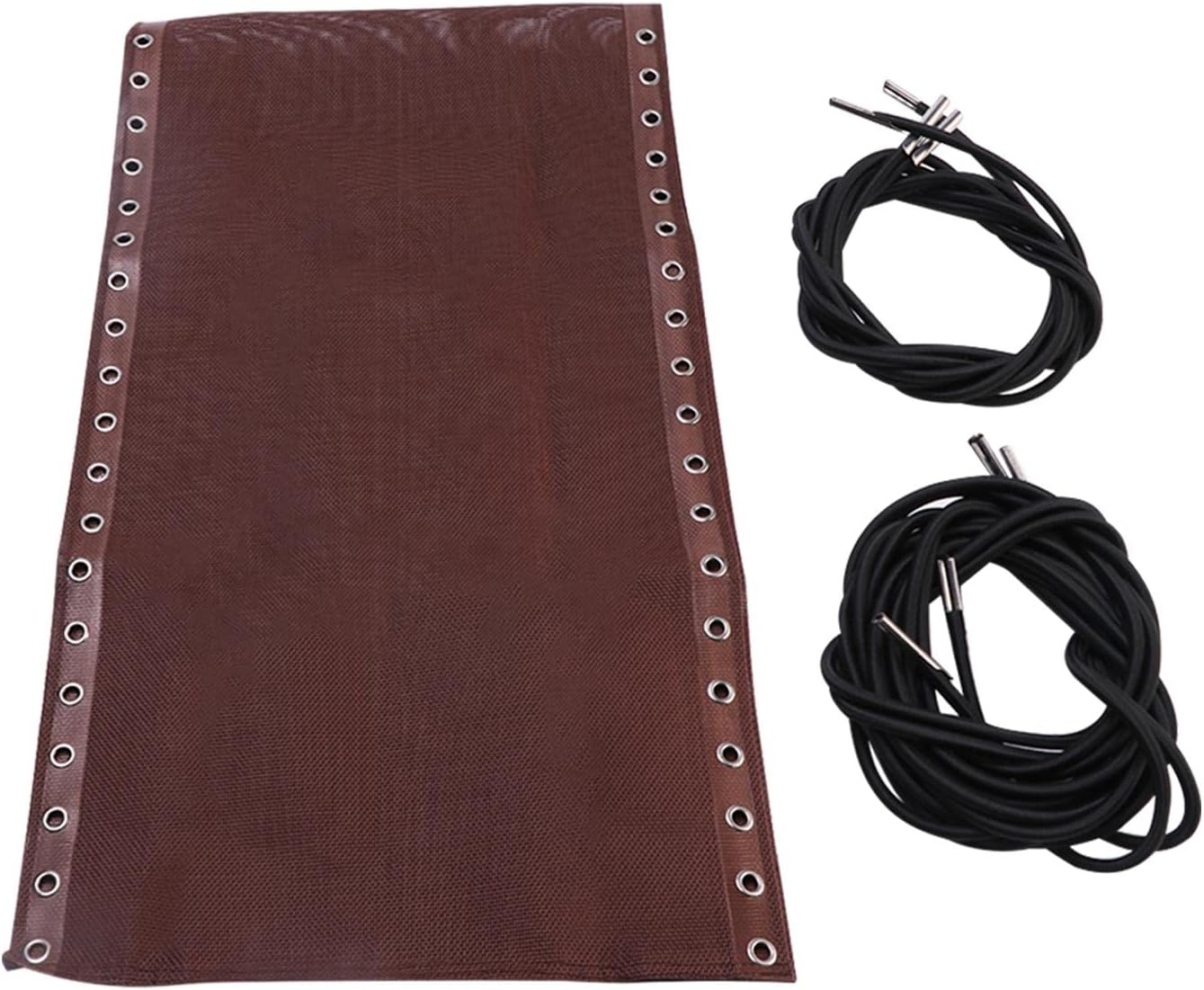 CALIDAKA Zero-Gravity Chair Replacement Fabric,63" x 17" Recliner Mesh Canvas,Lounge Chair Fabric with Ropes,an-ti-Gravity Folding Lounge Repair Cloth for Patio Recliner Chair (Brown)