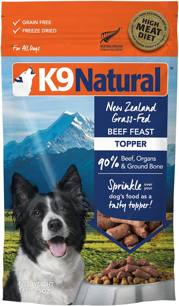 Freeze Dried Dog Food Topper By K9 Natural Perfect Grain