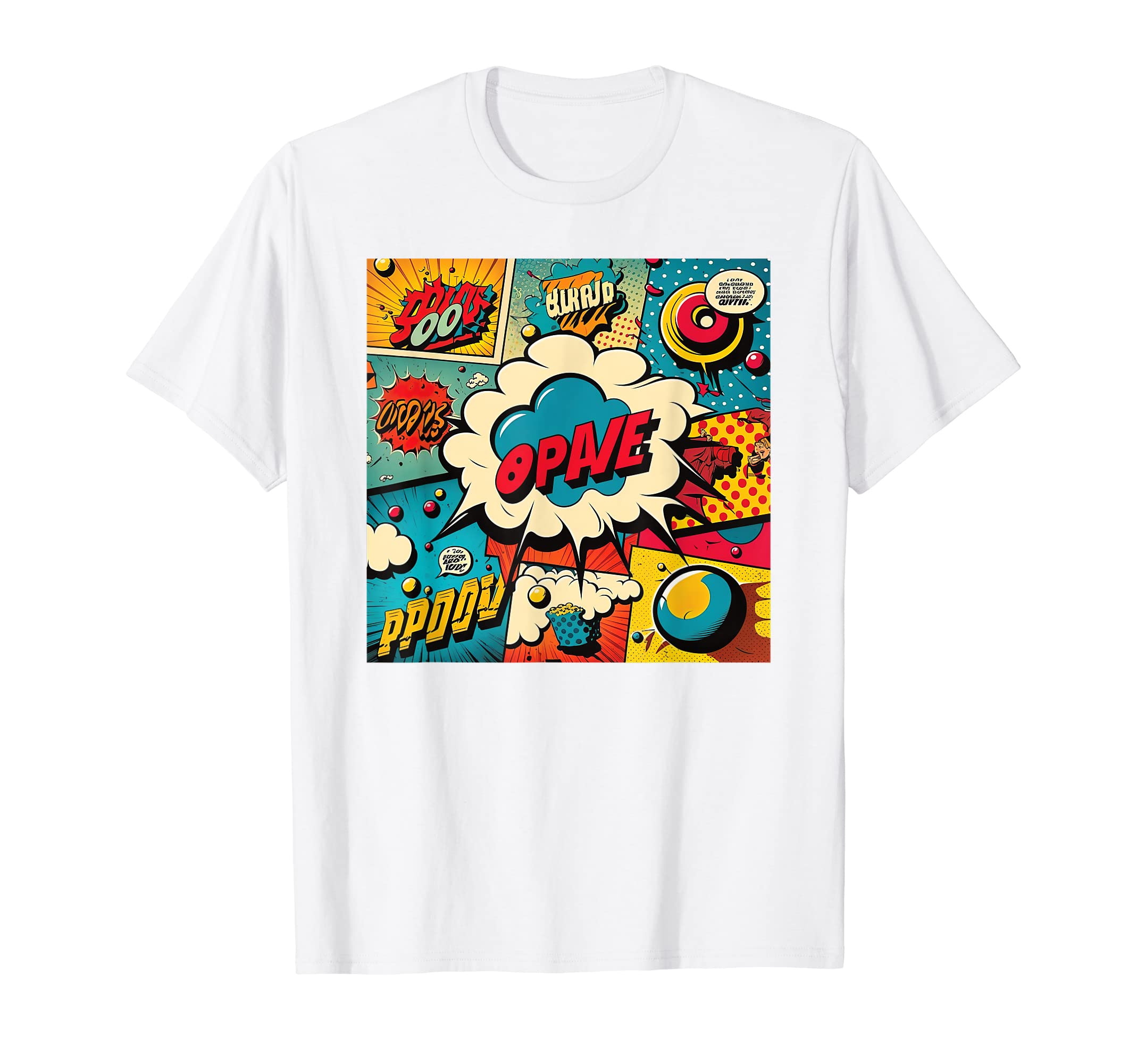 Amazon | 面白いレトロコミックポップアートシャツ 楽しい漫画コミック 