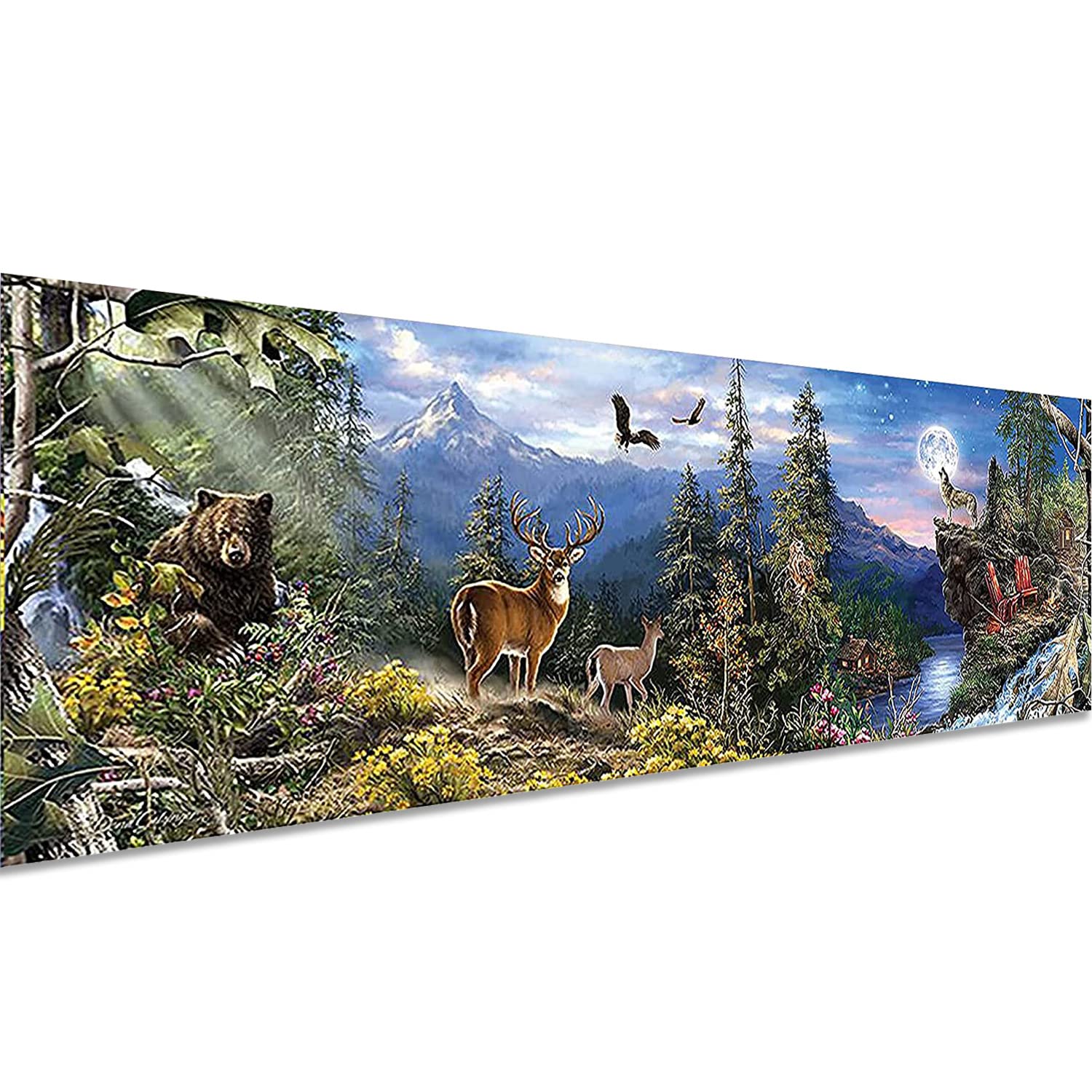 DIY 5D Diamond Painting Set,Wald Bären Voll Bohrer Produktbild-Vorschau 6