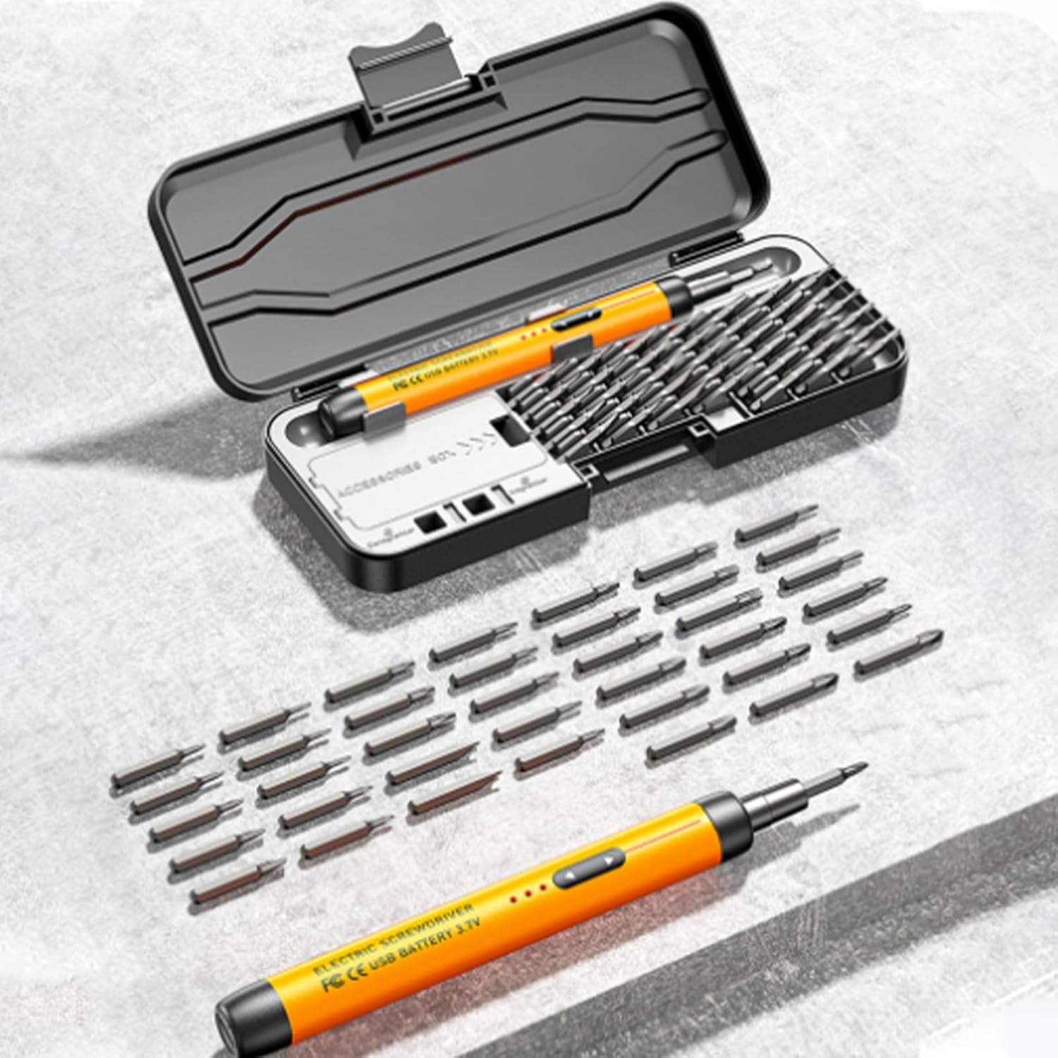 Small Electric Screwdriver Powerful Multifunctional Efficient Quiet | Portable USB Screwdriver for Indoors