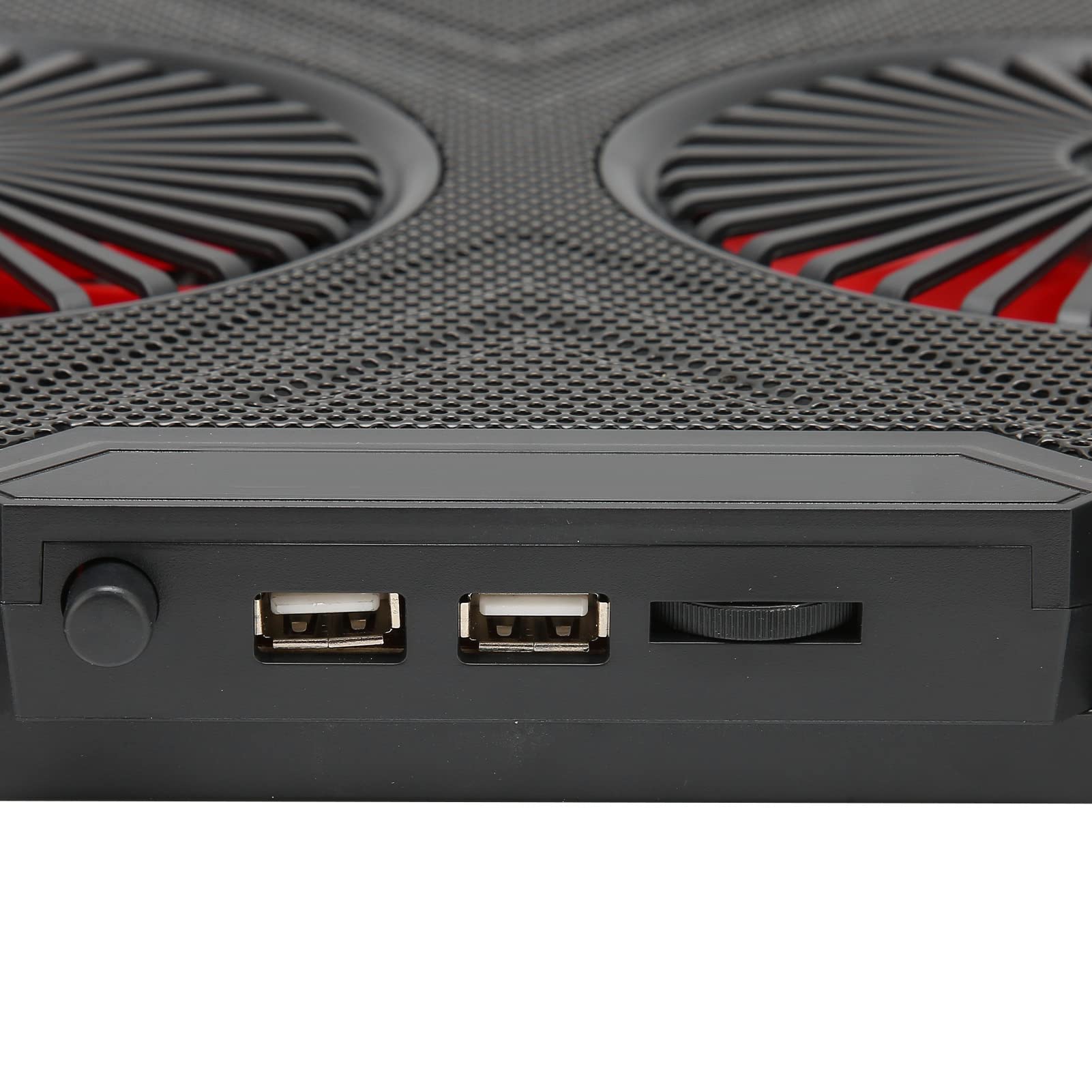 RGB Podkładka chłodząca do laptopa Podwójne ciche wentylatory 2 porty USB 7 poziomów, regulacja wysokości Chłodnica do laptopa do gier, wentylator do gier w notebooku