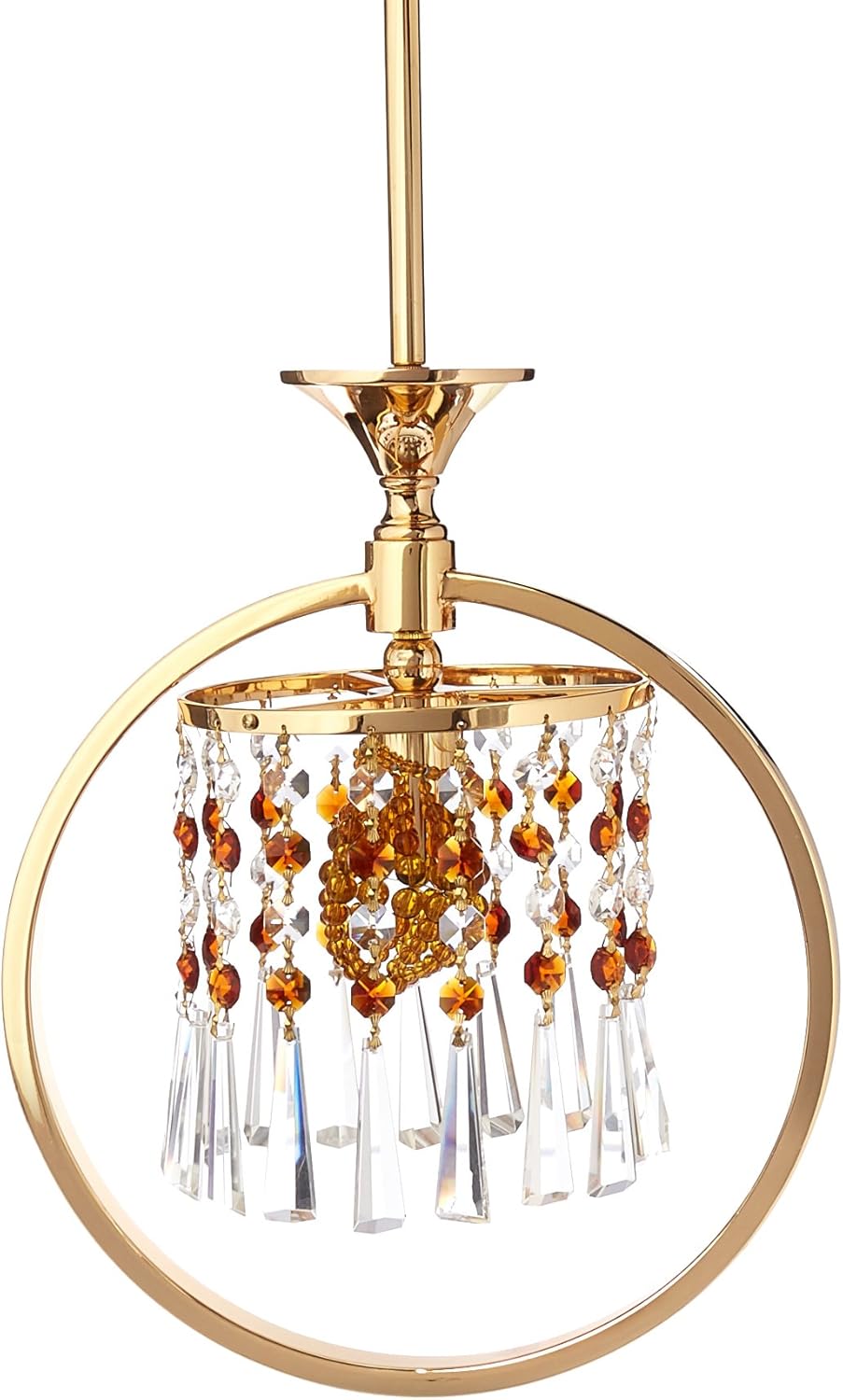 Dale Tiffany GH80289 Ryder Mini Pendant Light, Gold Finish