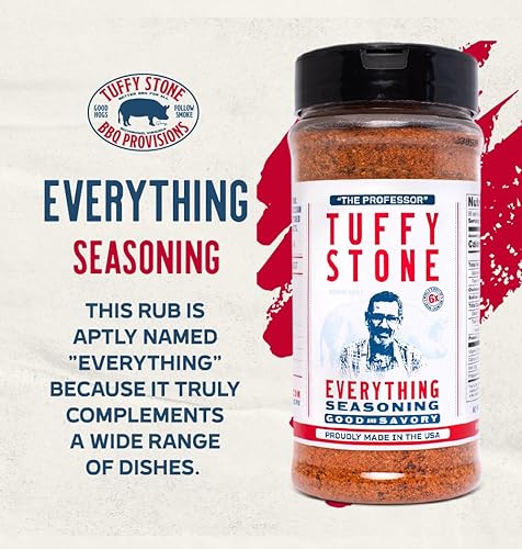 Miniatura 2 de Tuffy Stone Everything Seasoning  6 veces Gran Campeón Mundial de Barbacoa  Especias de barbacoa multiusos  Condimento versátil  Coctelera de 6.95