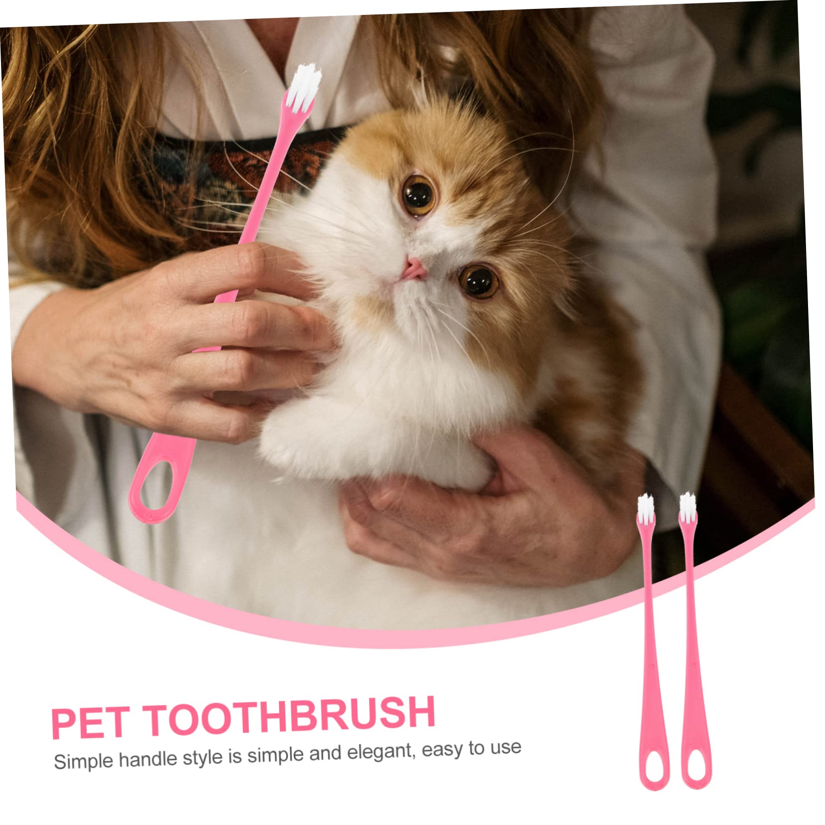BESPORTBLE Dog Toothbrush Set Soft Bristle Pet Brush Cat Dog Cleaning Pet Cleaning Toothbrushes